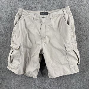 Vintage Levis Silvertab Cargo Shorts Mens 36 Tan Khaki Loose Baggy Y2K 2001